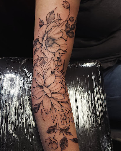 Explore tattoo ideas of dogs, creative tattoo ideas in Anchorage, available at SDITATTOO, LLC