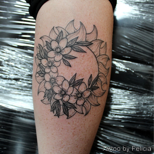 Explore tribal wolf tattoo ideas, creative tattoo ideas in Fort Myers, available at Tiger Lotus Tattoo and Piercing