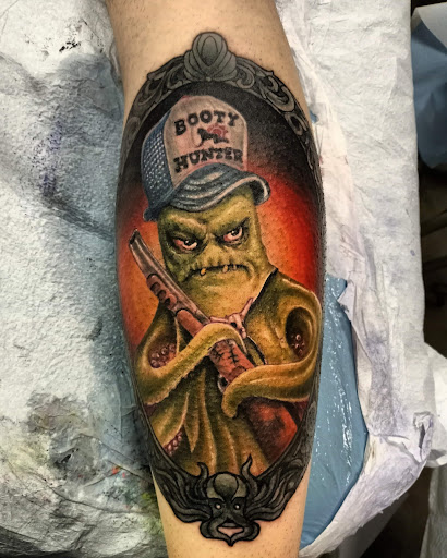 Explore movie tattoo ideas, creative tattoo ideas in Buford, available at Inked Arts Tattoo Studio