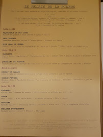 Menu du Restaurant Le Relais de la Pinède à Mouans-Sartoux