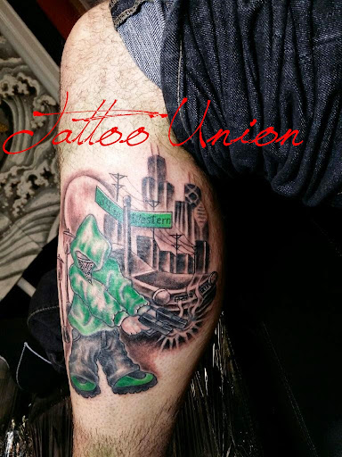 Explore dahlia tattoo ideas, creative tattoo ideas in Chicago, available at TATTOO UNION CHICAGO