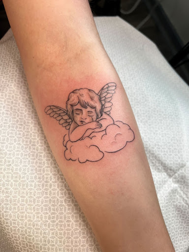 Explore barn owl tattoo ideas, creative tattoo ideas in Goose Creek, available at Red Kirin Tattoo