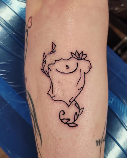 Explore leg sleeve tattoo ideas, creative tattoo ideas in Clarksville, available at Dark Raine Tattoo