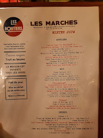 Les Marches à Paris menu