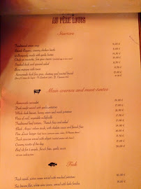 Restaurant Au Père Louis (Bar à Vins Paris - Saint Germain des Prés Paris 6) à Paris (le menu)