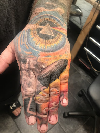 Explore forearm half sleeve tattoo ideas for men, creative tattoo ideas in San Marcos, available at Locally Famous Tattoo