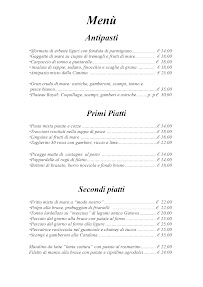Menu du La Cantina del Polpo à Sestri Levante