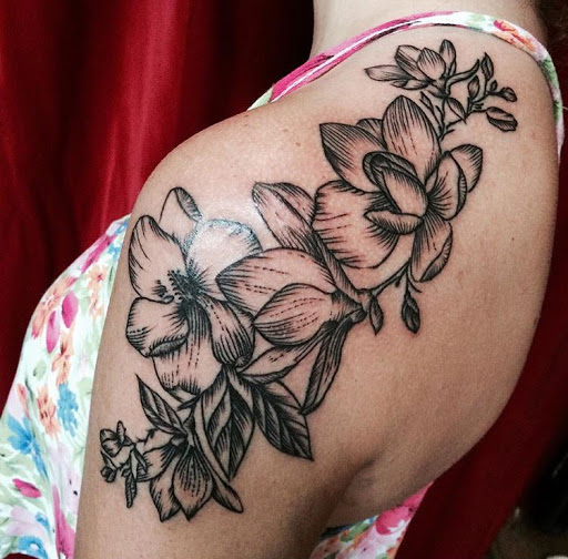 Explore tattoos inner bicep ideas, creative tattoo ideas in San Diego, available at Sideshow Tattoo and Piercing