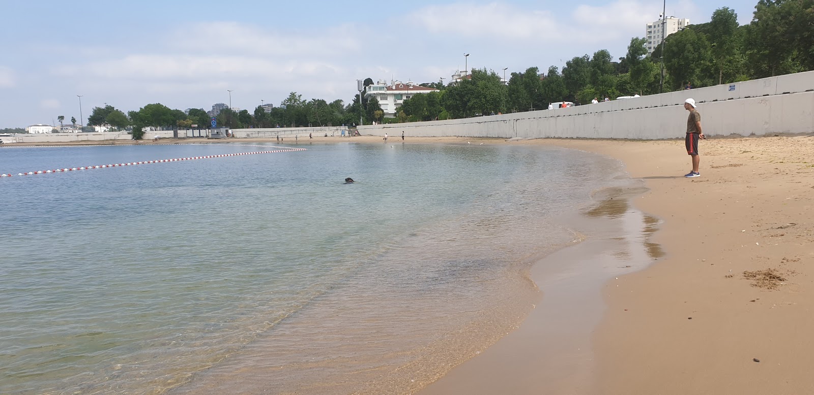 Fotografija Caddebostan beach II z rjavi pesek površino