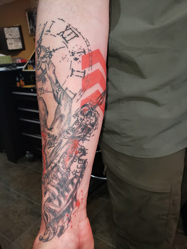 Explore architecture tattoo ideas, creative tattoo ideas in Wenatchee, available at Leavenworth Tattoo & Piercing Haus