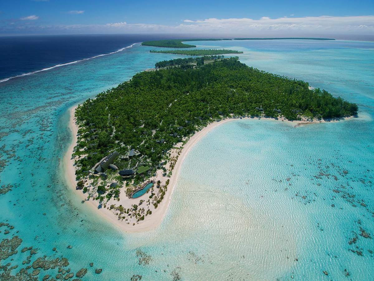 Foto van Strand van het Eiland Onetahi met hoog niveau van netheid