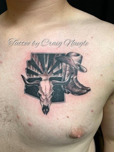 Explore broken clock tattoo ideas, creative tattoo ideas in San Tan Valley, available at Frontier Tattoo Company