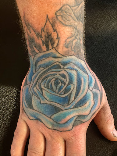 Explore sisyphus tattoo ideas, creative tattoo ideas in Pikeville, available at The Carbon Canary Tattoo Studio