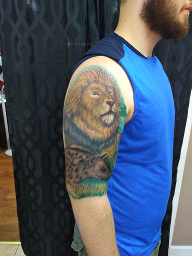 Explore monogram tattoo ideas, creative tattoo ideas in Kannapolis, available at Ink Station Tattoo Studio