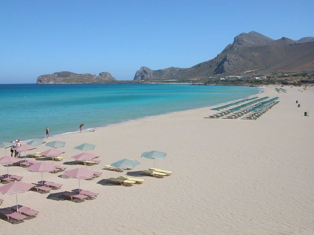 Photo of Falasarna beach backed by cliffs