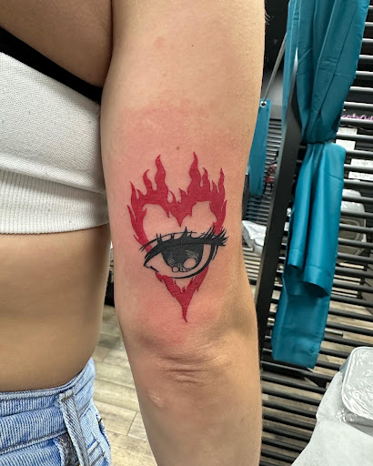 Explore small goth tattoo ideas, creative tattoo ideas in Buford, available at Wild Tribe Tattoos and Piercings