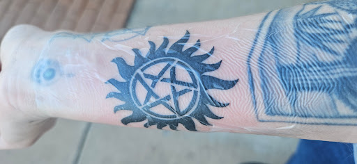 Explore roman catholic tattoo ideas, creative tattoo ideas in Mesa, available at Ranger Tattoo & Piercing