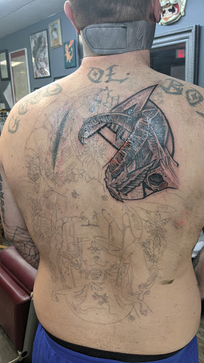 Explore tattoo ideas baseball, creative tattoo ideas in New Bern, available at Lucky Street Tattoo