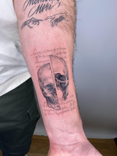 Explore step son tattoo ideas, creative tattoo ideas in New York, available at UPLIFT TATTOO & PIERCING NYC