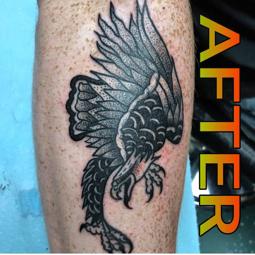 Explore middle neck tattoo ideas, creative tattoo ideas in Vancouver, available at Studio X Tattoos & Piercings