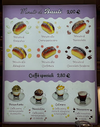Menu du Minuto di Bauli à Verona