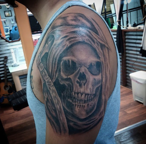 Explore bro tattoos ideas, creative tattoo ideas in San Diego, available at Sideshow Tattoo and Piercing