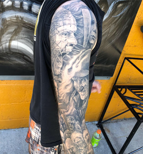 Explore pepe le pew tattoo ideas, creative tattoo ideas in Boise, available at Born Weird Walk in Tattoo and Piercing