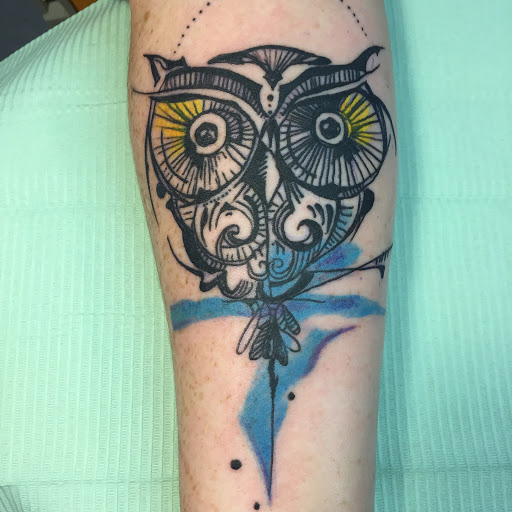 Explore head tattoo ideas male, creative tattoo ideas in Brunswick, available at Blue Fin Tattoos