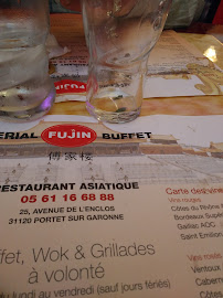 Fujin à Portet-sur-Garonne menu