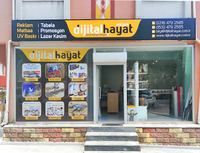 Dijital Hayat Reklam | Beykoz Kavacık Lazer Kesim, UV Dijital Baskı, Kaşe, Matbaa