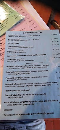 Menu / carte de Ristorante Pizzeria Il Pescatore à Rosignano Marittimo