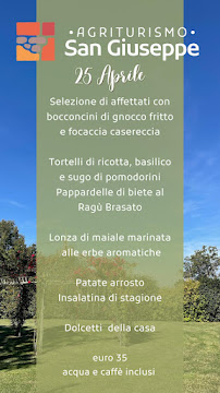 Agriturismo San Giuseppe à Gattatico menu