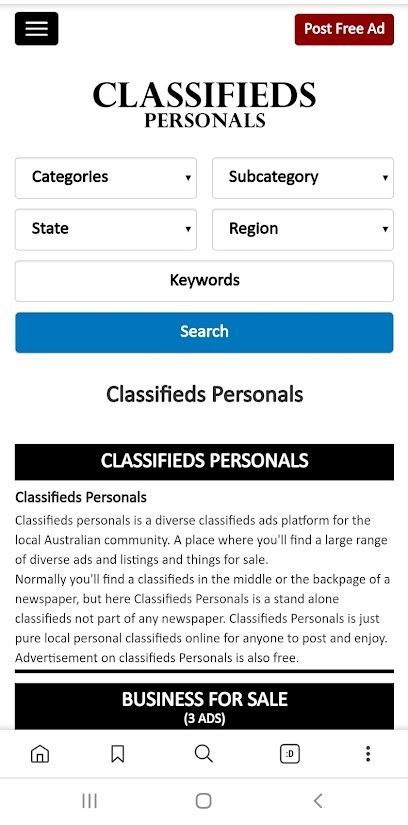 Classifieds Personals