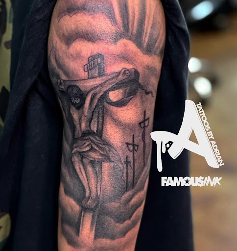 Explore catholic tattoo ideas small, creative tattoo ideas in Hammond, available at Famous Ink, Inc.