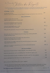 Menu du Bistro La Verrière à Chancelade