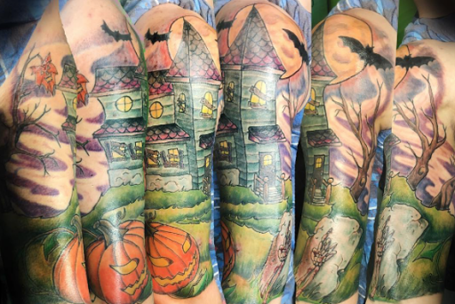 Explore country music tattoo ideas, creative tattoo ideas in Utica, available at No Name Tattoo Downtown Utica