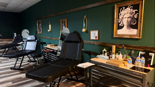 Explore japanese neck tattoo ideas, creative tattoo ideas in Biloxi, available at Artisan Ink Studio