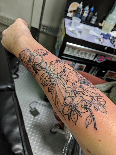 Explore cinderella tattoo ideas, creative tattoo ideas in Greensboro, available at Golden Spiral Studios