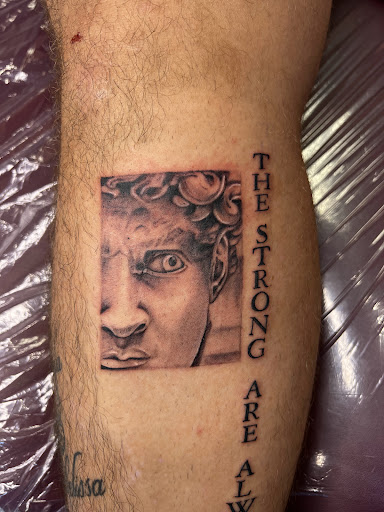 Explore thigh tattoos ideas, creative tattoo ideas in Laughlin, available at Freshwater Tattoo