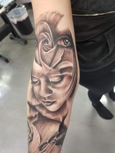 Explore half chest tattoos for men ideas, creative tattoo ideas in Modesto, available at Ink Disciples Tattoo Parlor