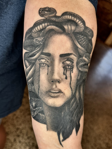 Explore voodoo tattoo ideas, creative tattoo ideas in Broxton, available at Seratonin Tattoo Parlor