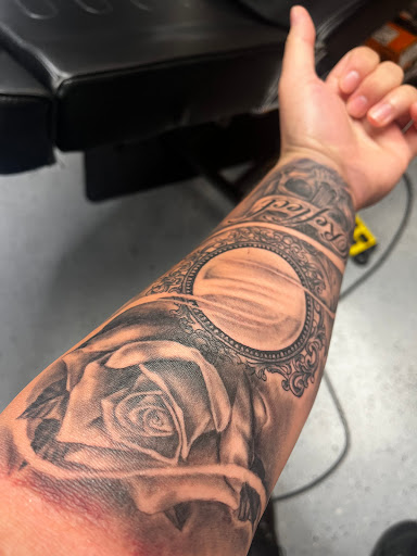 Explore word finger tattoo ideas, creative tattoo ideas in Calhoun, available at Ink Factory Tattoos