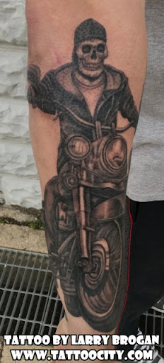 Explore flower tattoo sleeve ideas, creative tattoo ideas in Lockport, available at Tattoo City by Larry Brogan