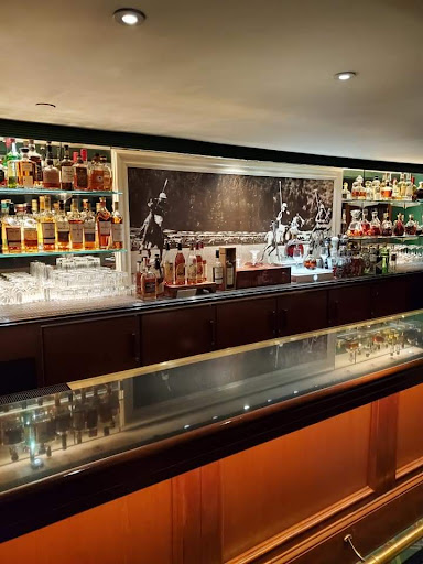 The main bar at The Polo Lounge