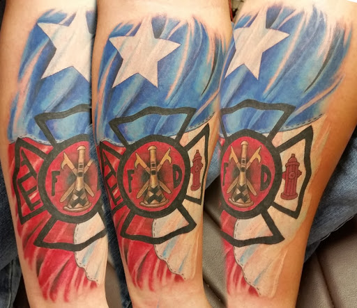 Explore silver lining tattoo ideas, creative tattoo ideas in Fritch, available at Stars & Stripes Electric Tattoos