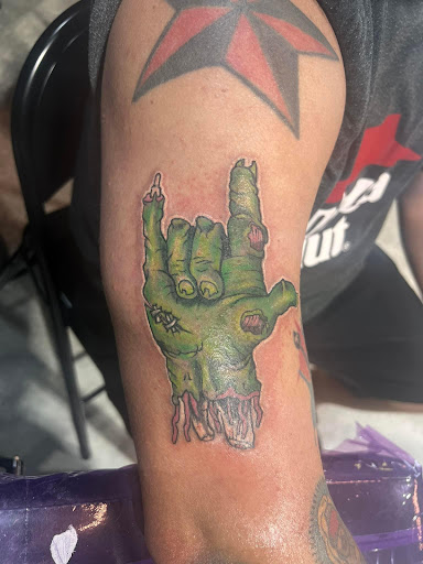 Explore dexter tattoo ideas, creative tattoo ideas in Conroe, available at Monsters Ink, LLC