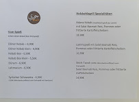 Menu du Jouri Food à Seevetal