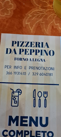 Pizzeria Pizzeria da Peppino à Pezze di Greco (le menu)