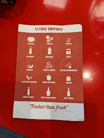 Menu / carte de Five Guys Milan Centrale à Milan