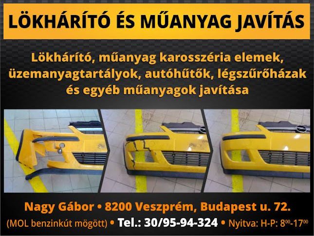 Műanyaghegesztés, Lökhárító javítás, Műanyagjavitás